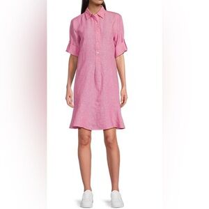 J. McLaughlin Pink Linen Dress
